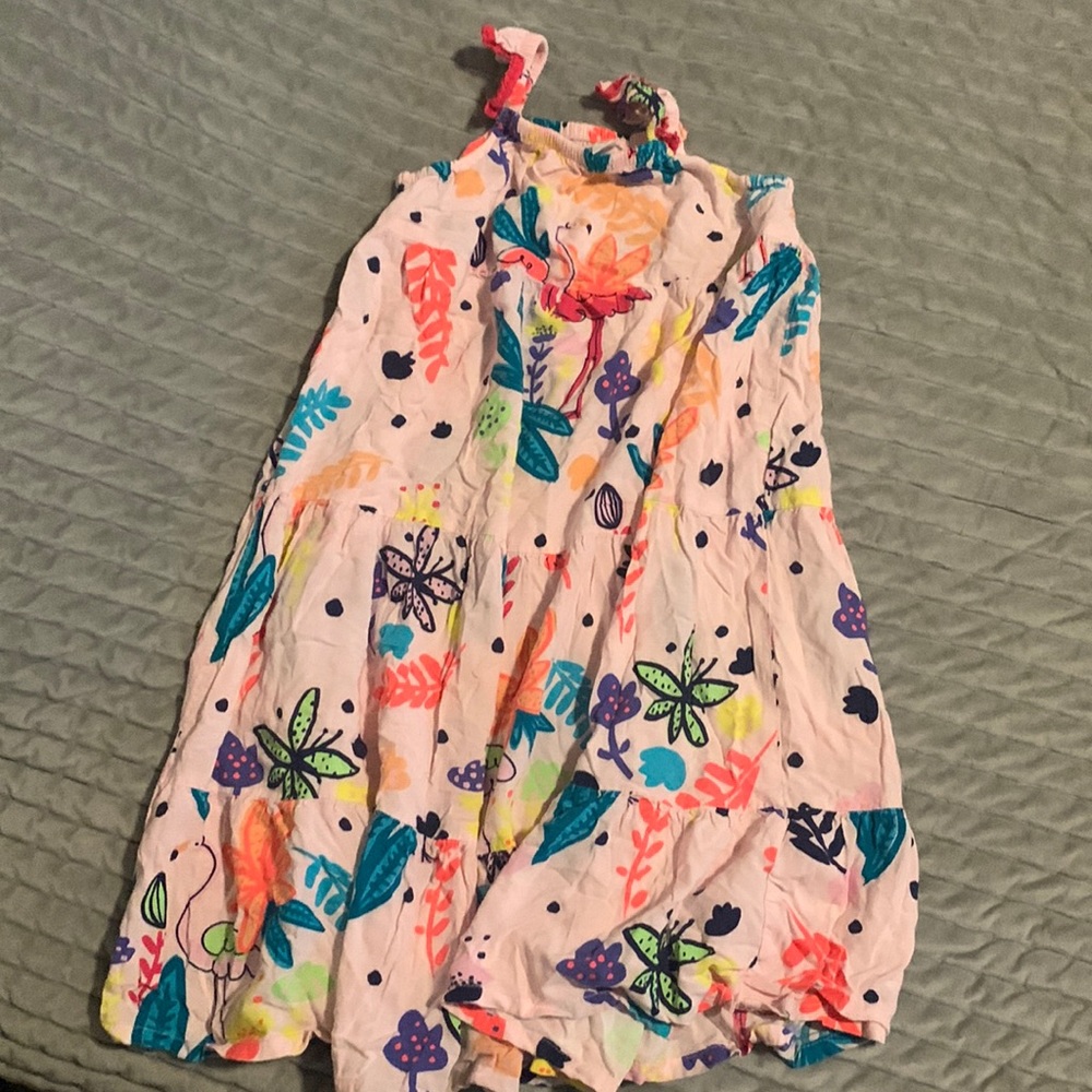 Girls flamingo dress